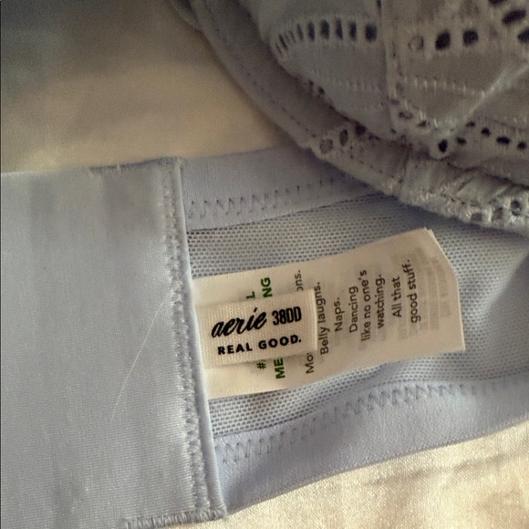 Aerie Boho baby doll top and Bra xxl blue - Picture 6 of 6